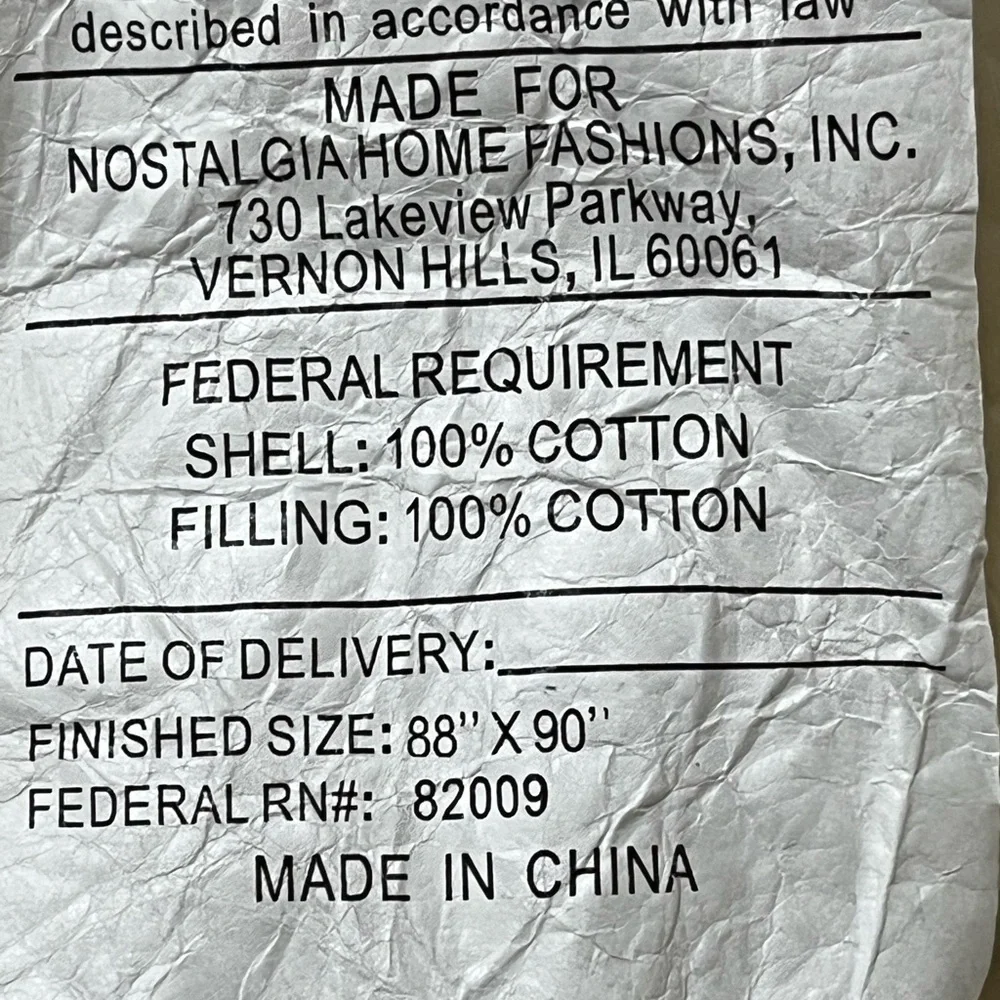 YO YO QUILT, SUFFOLK PUFF QUILT, NOSTALGIC HOME FASHIONS, QUEEN SIZE